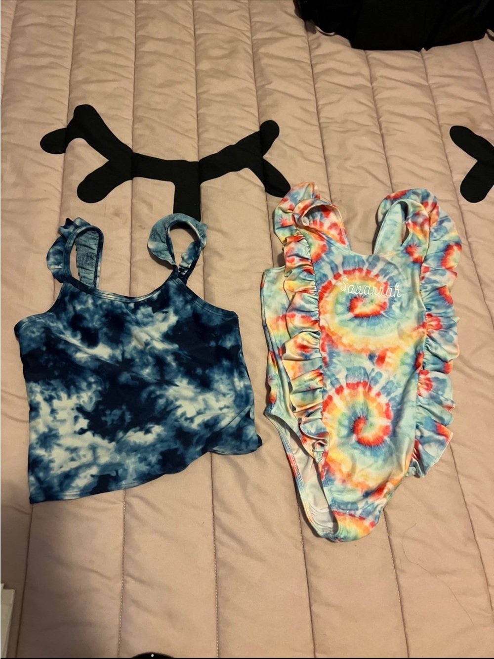 2 pcs girls 6-7 swimwear